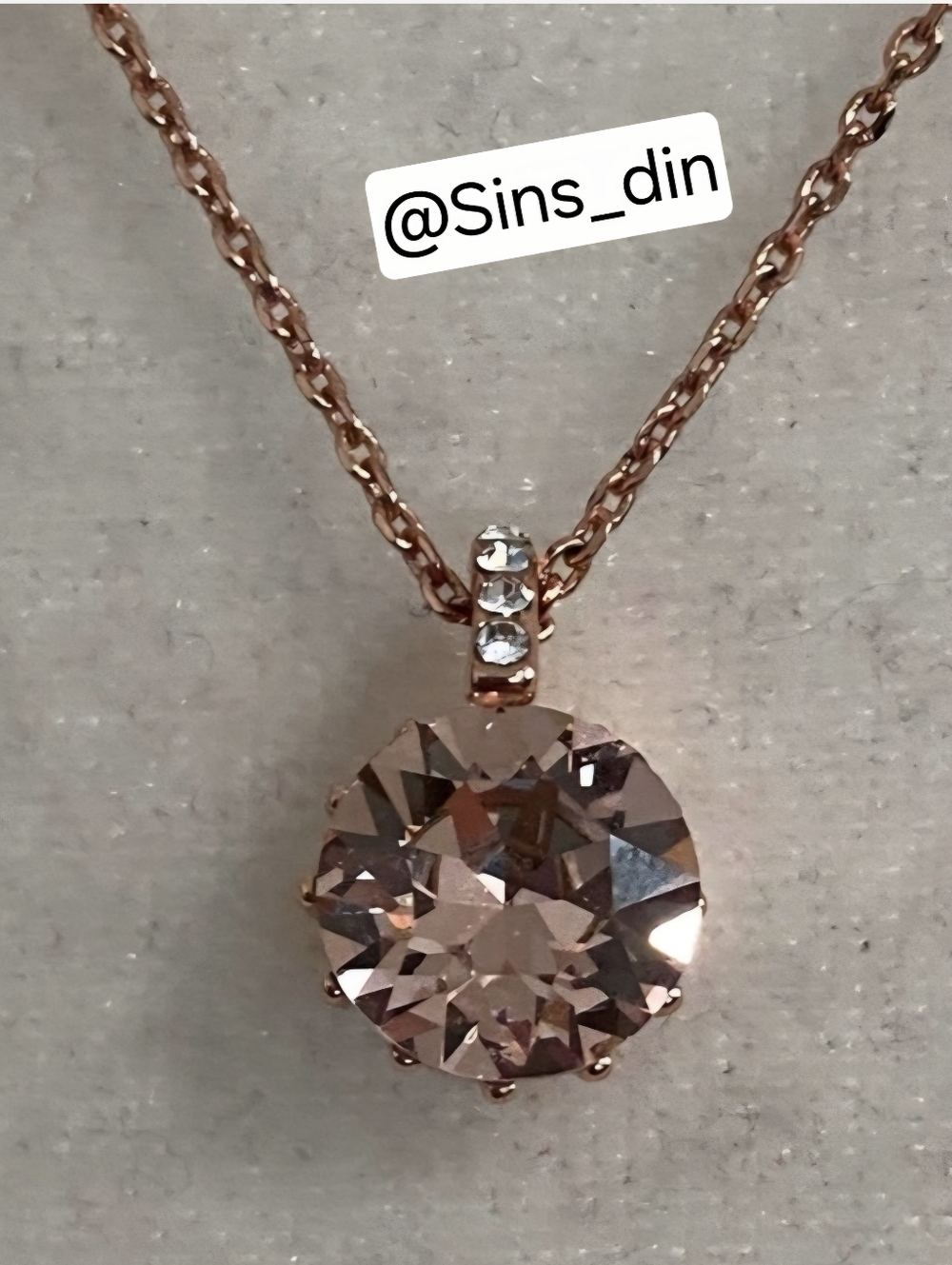MORGANITE ROSE GOLD PLATED NECKLACE PENDENT & EARRINGS!!